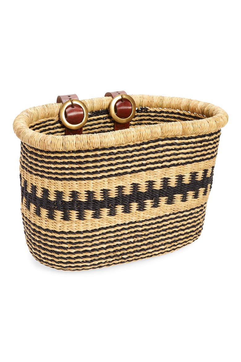 x Baba Tree Large Bicycle Basket, Main, color, NATURAL/BLACK