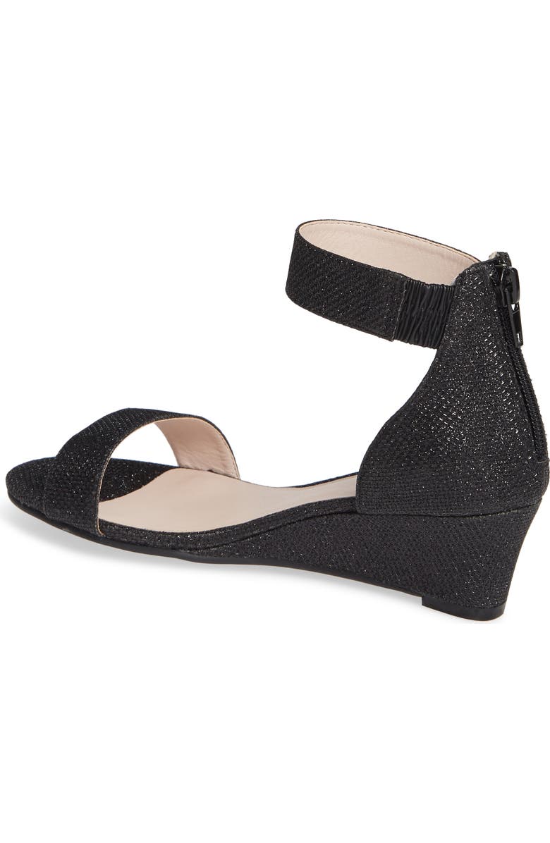 1901 Cora Glitter Wedge Sandal, Alternate, color,