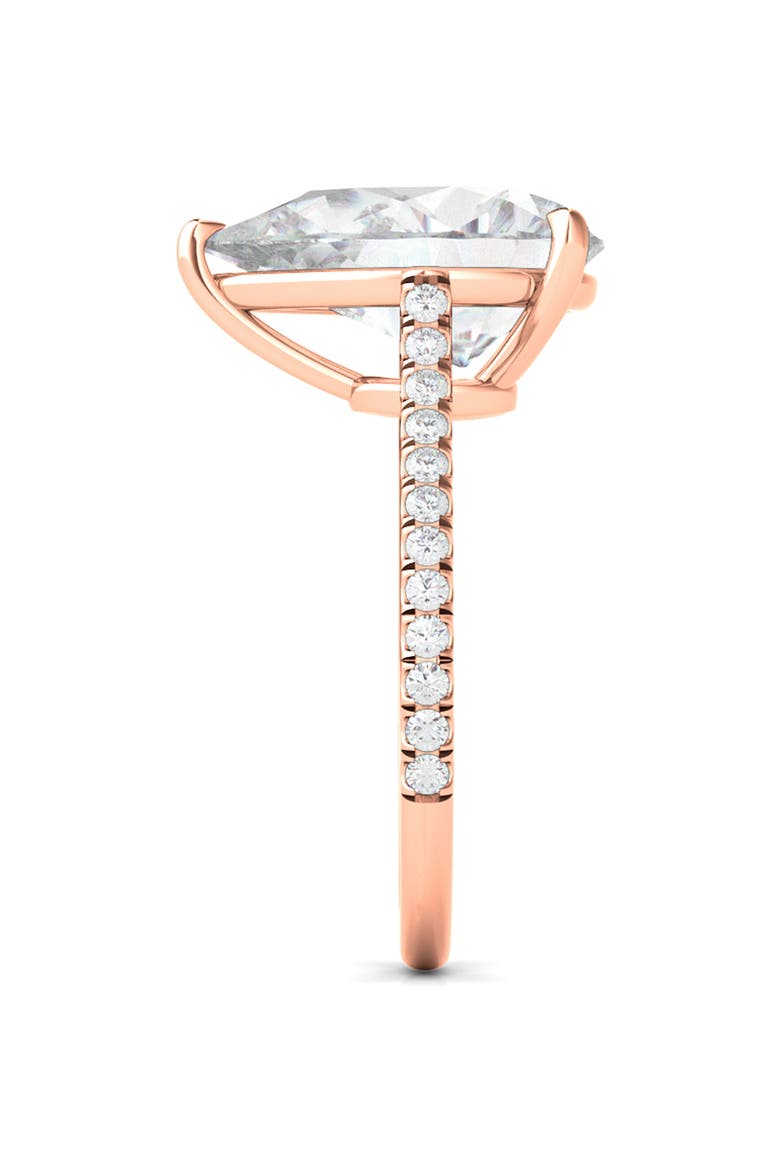 Pear Cut Pavé Lab GrownDiamond Ring, Alternate, color, 2.00 CTW 18K ROSE GOLD
