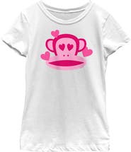Paul Frank Girls' Julius In Love Graphic Short Sleeve T-Shirt
