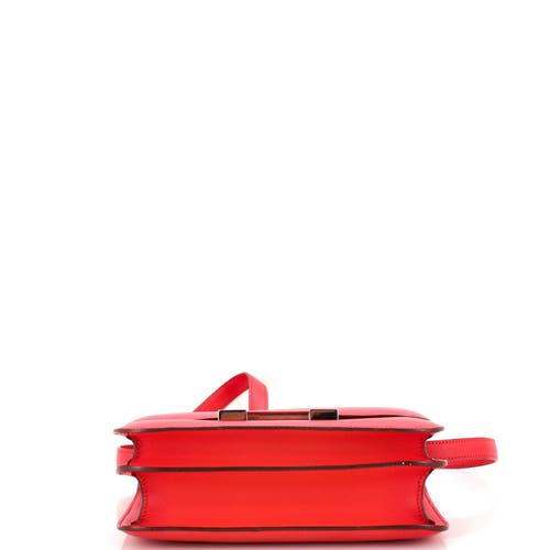 Pre-owned Hermes Hermes Constance Bag Epsom 24 In Red