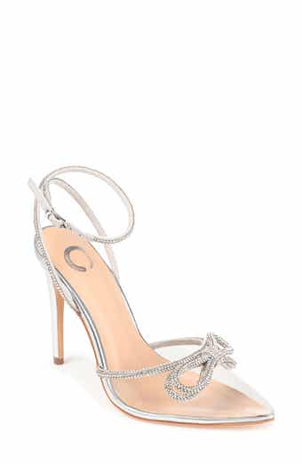 Journee Collection Gracia Crystal Bow Stiletto Pump