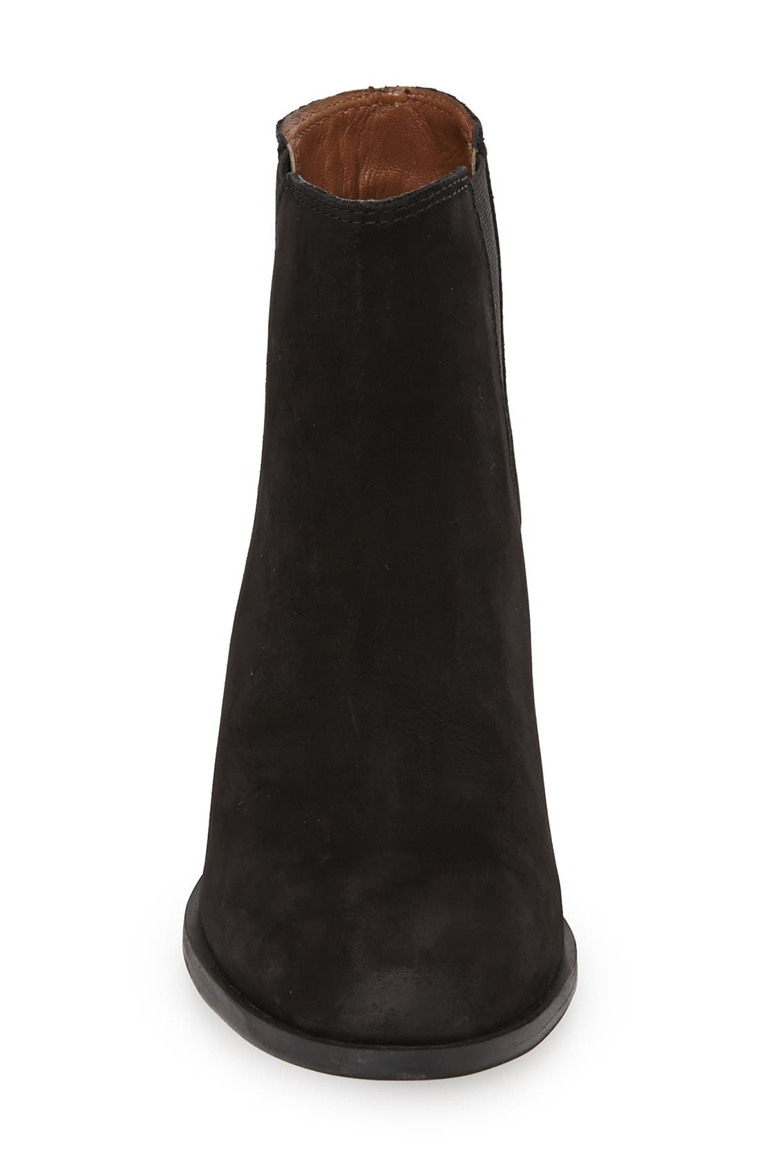 'Pora' Chelsea Boot, Alternate, color, BLACK NUBUCK