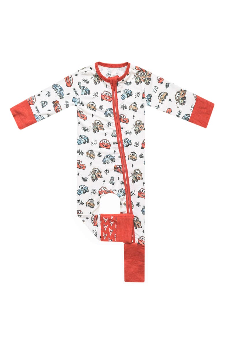 Copper Pearl Pixar Cars Convertible Zip-Up Footie, Main, color, Pixar Cars