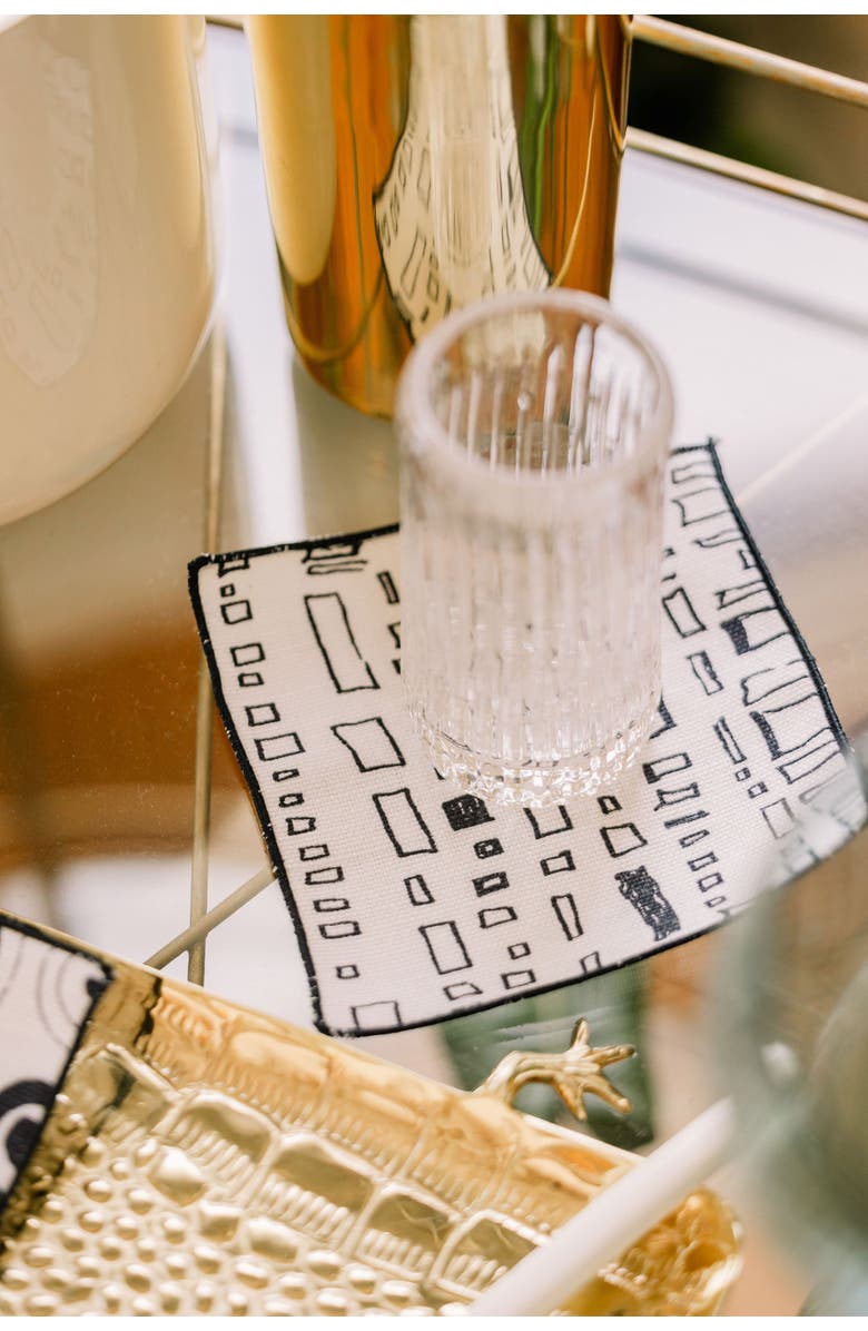 at300nelson Capistrano in Clairvoyant 5" x 5" Cocktail Napkin - Set of 4, Alternate, color, Blue