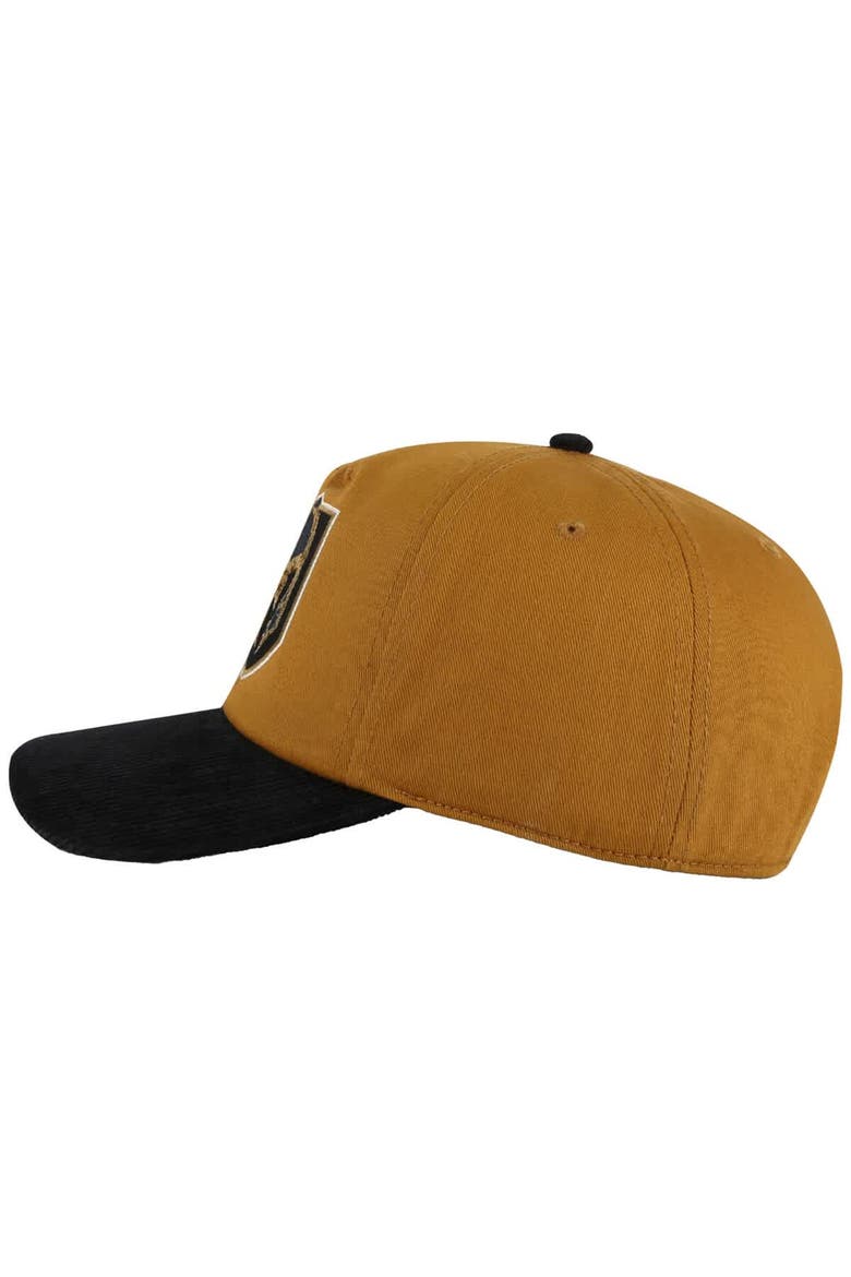Men's American Needle  Tan/Black Vegas Golden Knights Burnett Adjustable Hat, Alternate, color, Tan