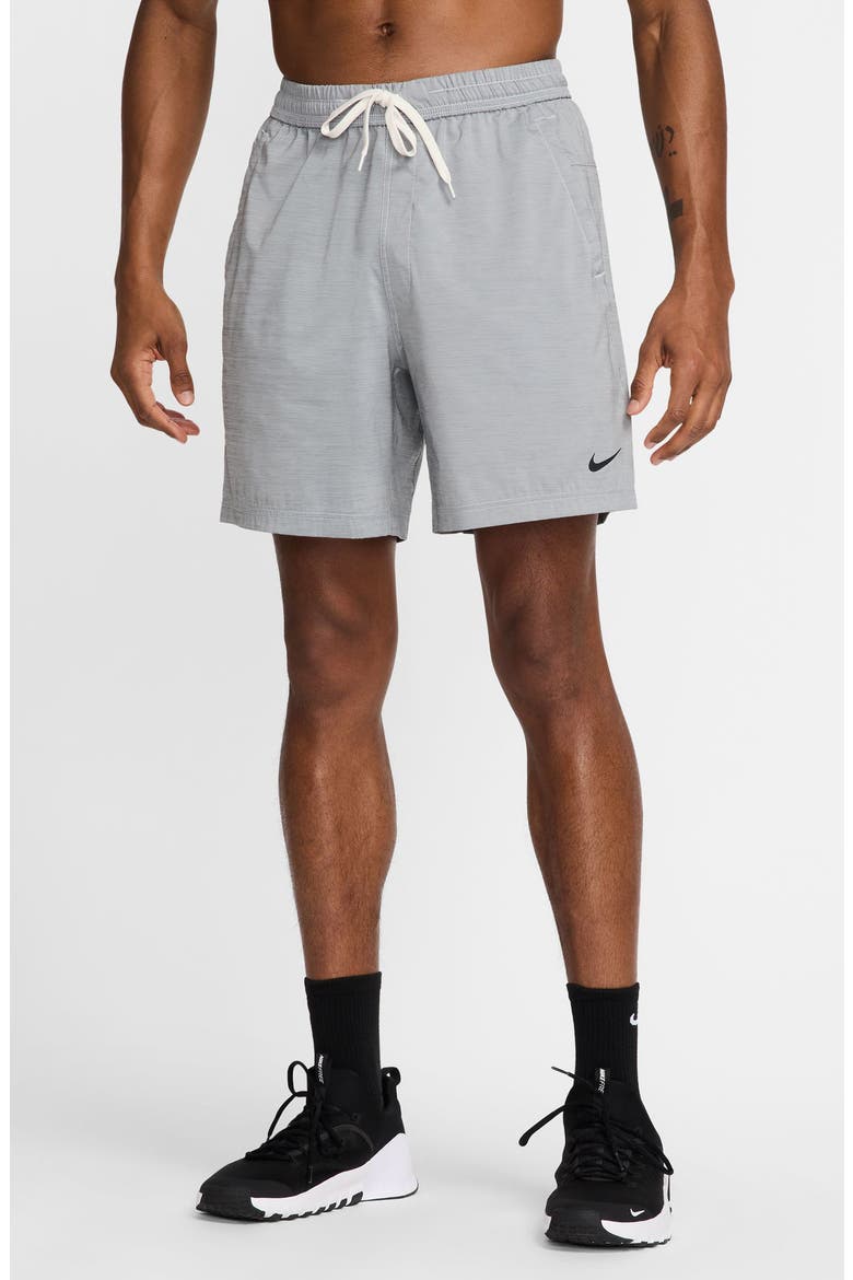 Dri-FIT Form 7" Unlined Versatile Shorts, Main, color, 084 SMKGRY/BLACK
