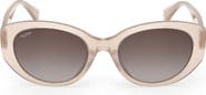 Max Mara 54mm Round Sunglasses