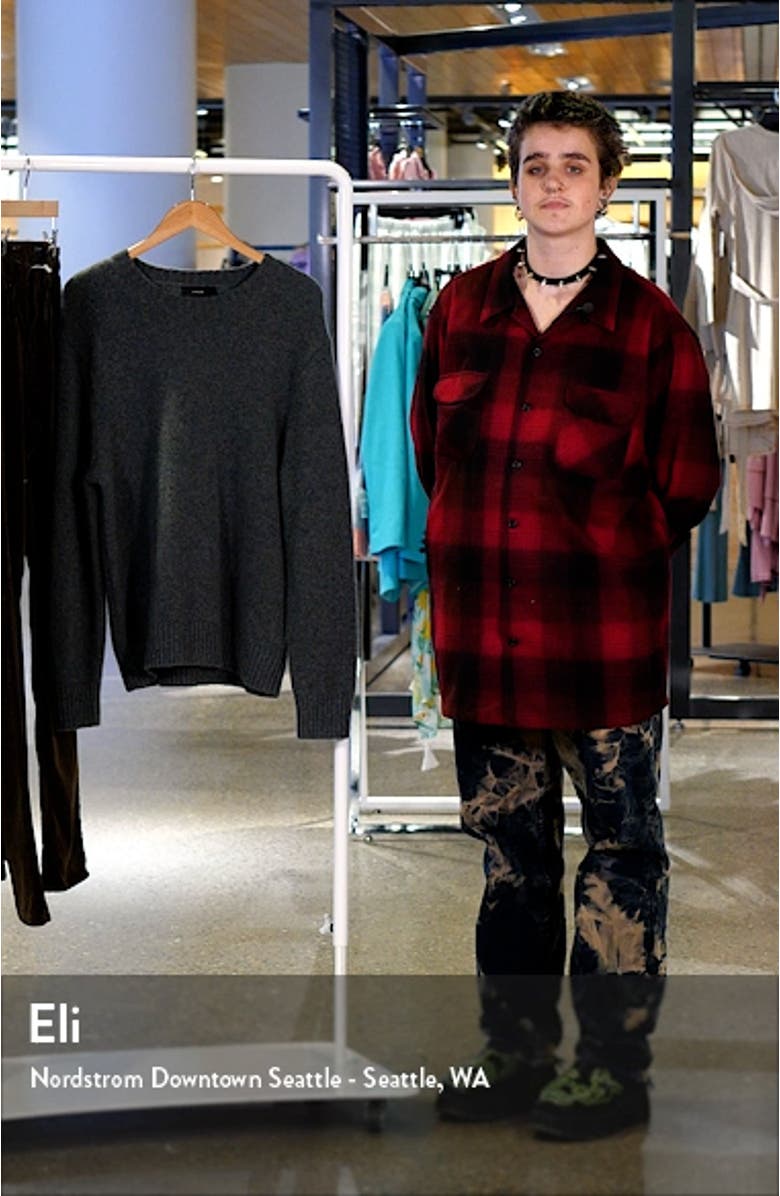 Mélange Wool Blend Crewneck Sweater, sales video thumbnail