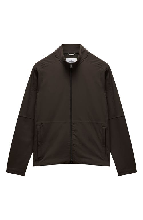 Reigning Champ Stretch Nylon Oxford Team Jacket In Brown