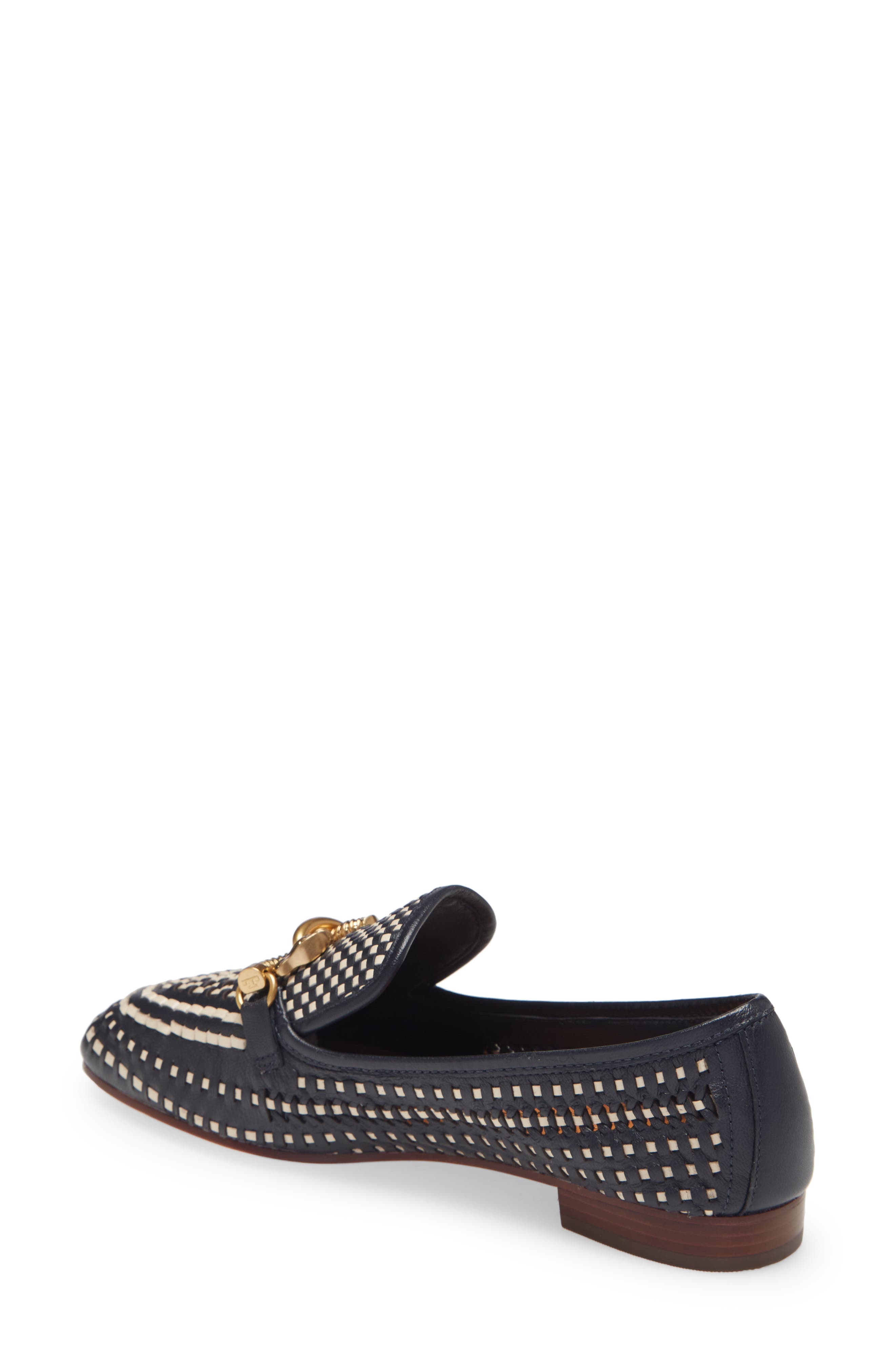 Jessa Leather Loafer, Alternate, color, PERFECT NAVY / REAM / GOLD