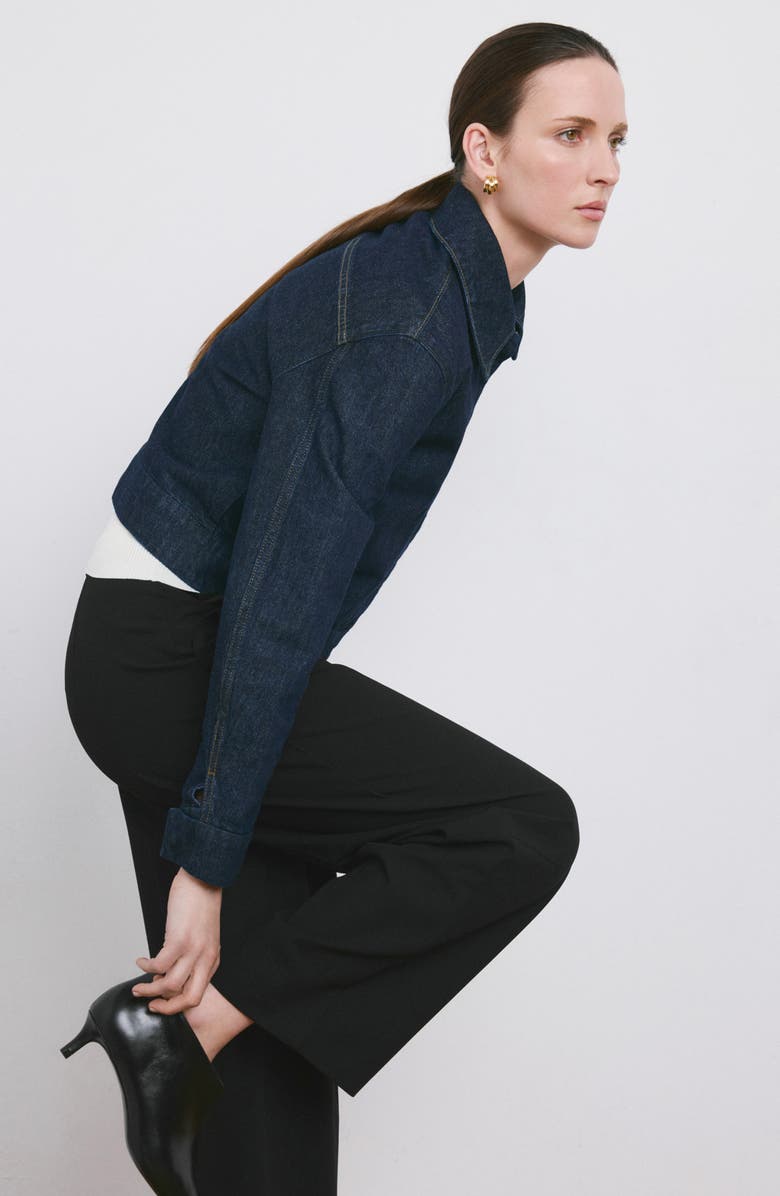 MANGO Pleated Straight Leg Pants, Alternate, color, 