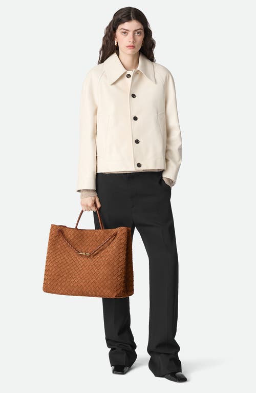 Bottega Veneta Large Andiamo Intrecciato Suede Tote