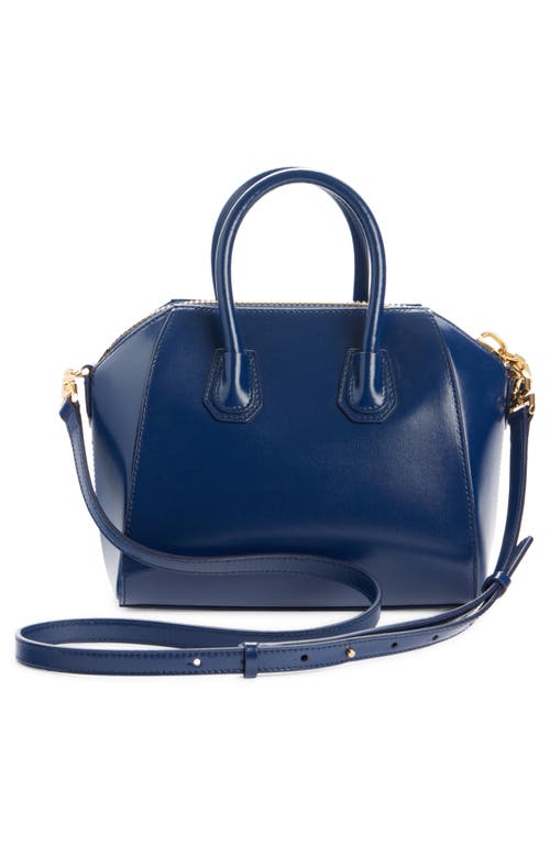 Givenchy Mini Antigona Leather Satchel In 410-navy