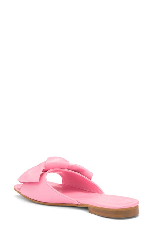 2 Twin Hearts Bow Flat Sandal In Pink