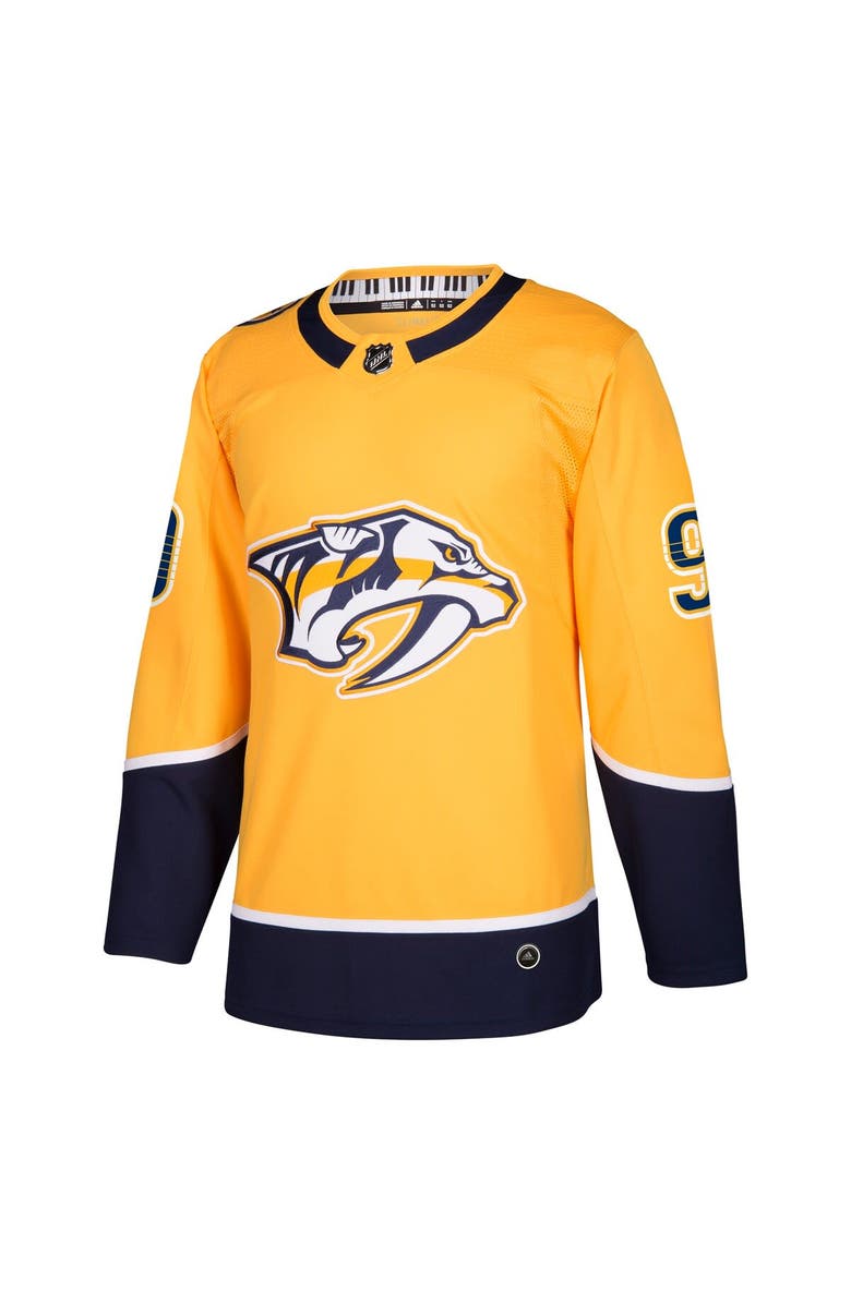 adidas Men's adidas Filip Forsberg Gold Nashville Predators Authentic Player Jersey, Alternate, color, 