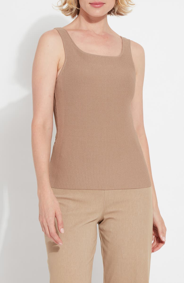 Lysse Avril Sculpting Knit Tank, Main, color, Tanned
