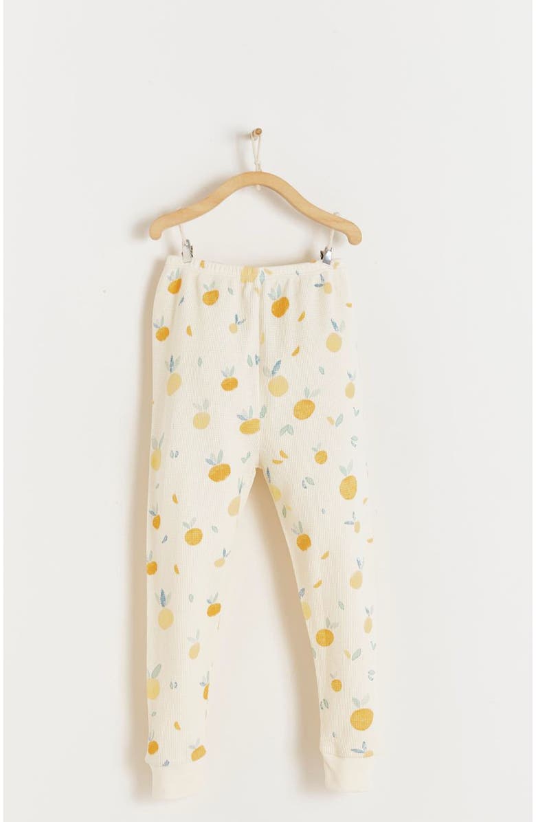 Babycottons Premium Cotton Nature Waffle Snug 2PC Pajamas For Toddler, Alternate, color, Off White