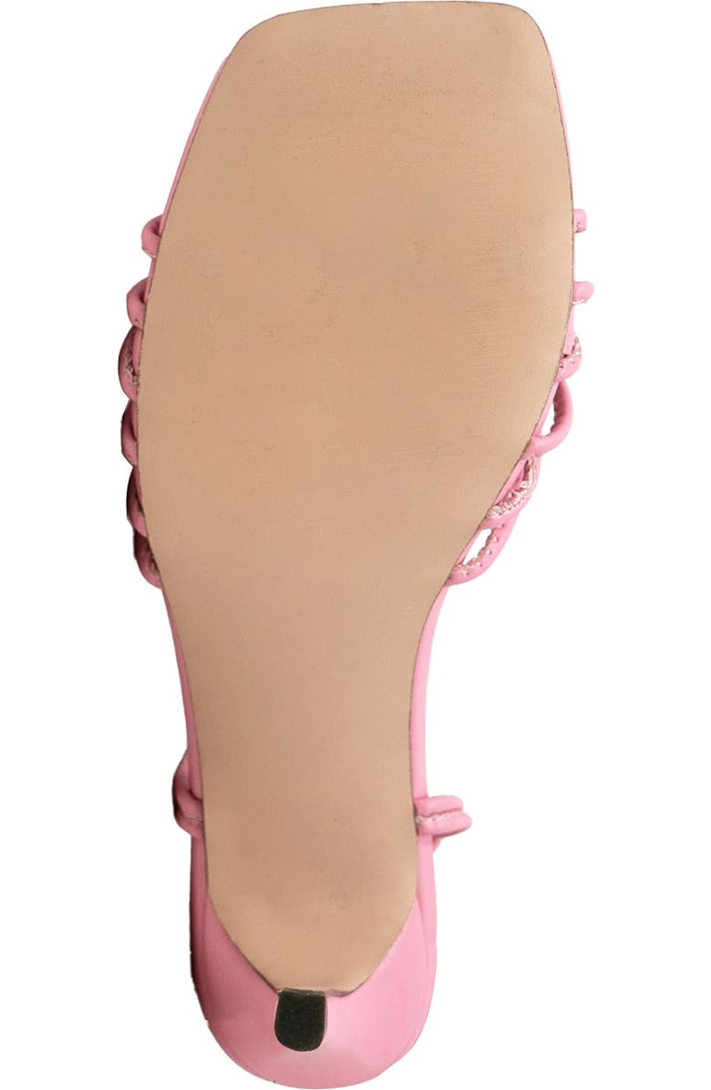CHASE AND CHLOE Ankle Tie Sandal, Alternate, color, Pink Pu