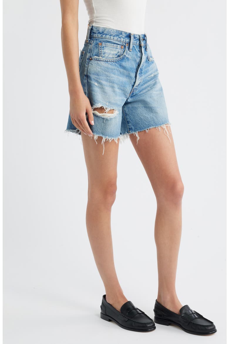 Kensington Cutoff Denim Shorts, Alternate, color, BLUE