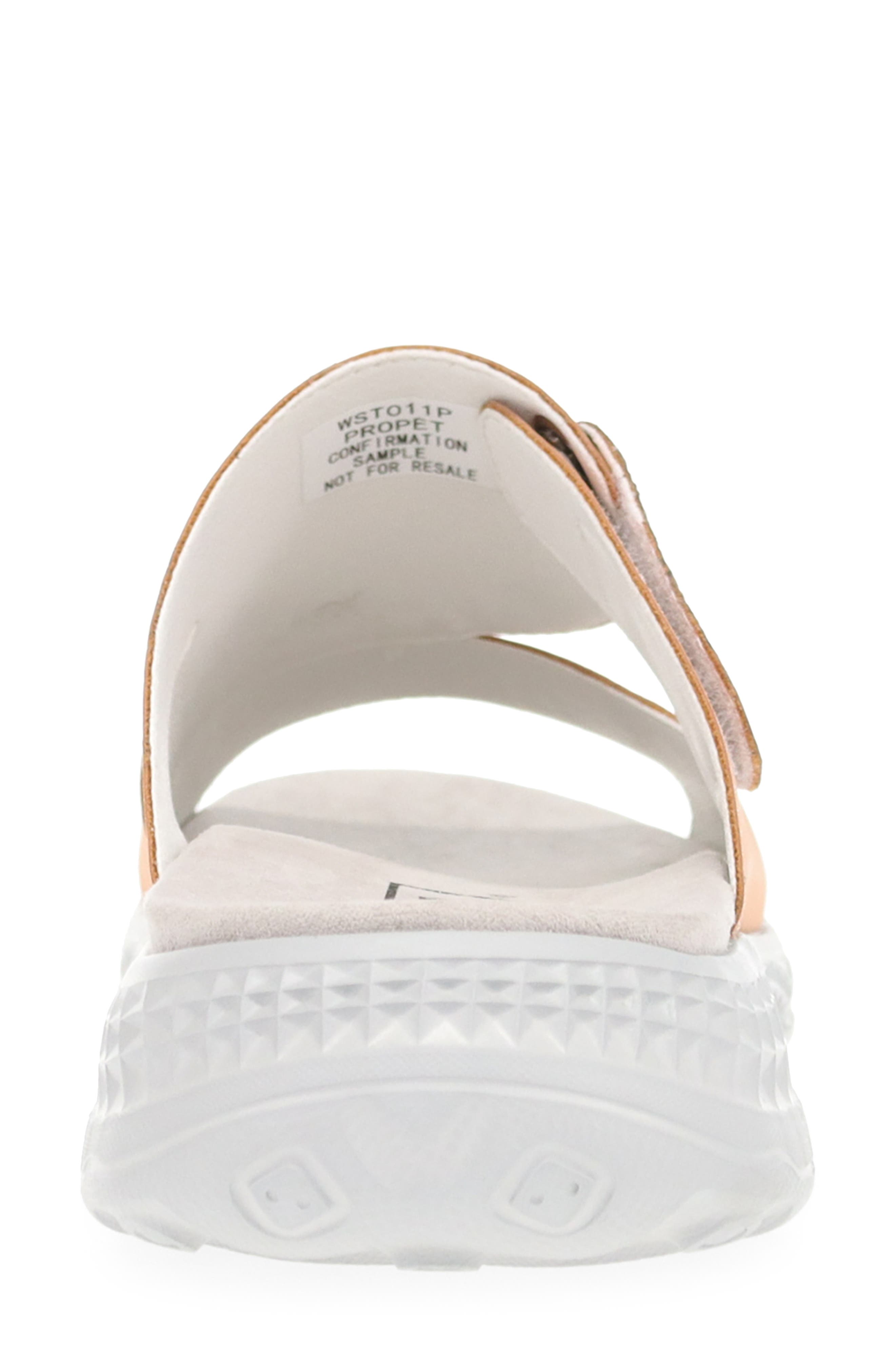 Propét Travelactiv Sedona Slide Sandal, Alternate, color, Apricot