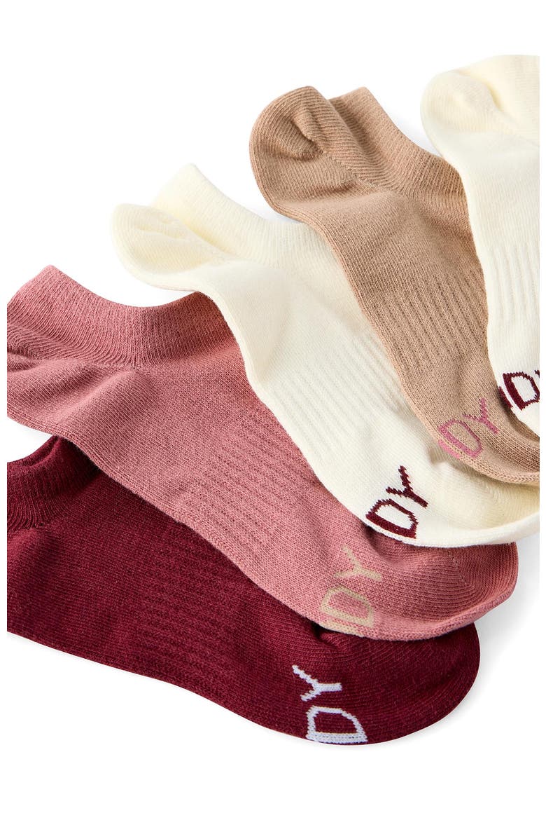 Women's Active Body Low Cut Sneaker Socks 5Pk, Alternate, color, Dusty Rose Multi
