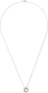 Off-White Hex Nut Lab Grown Black Diamond Pendant Necklace