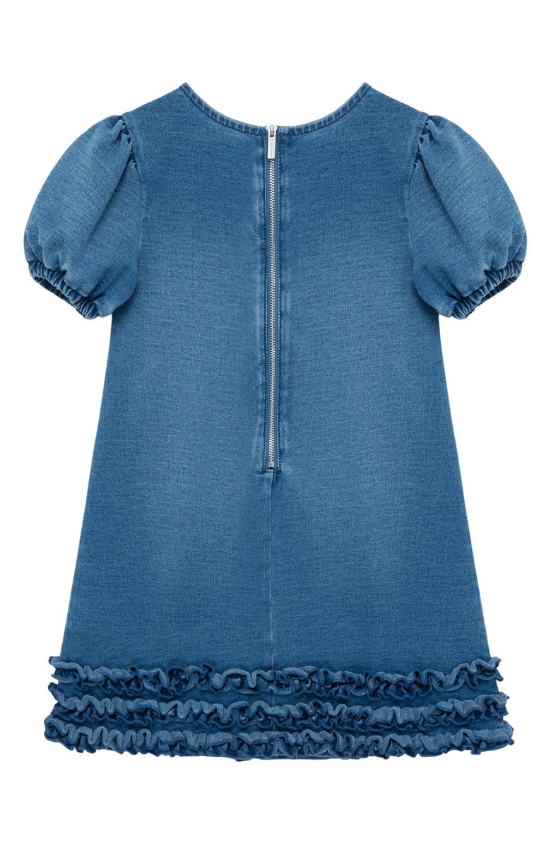 Habitual Kids Kids' Puff Sleeve Denim Dress, Alternate, color, Indigo