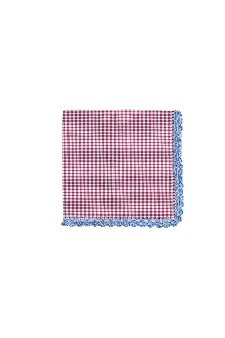 Flores Crochet Napkin - Set of 4, Main, color, Burgundy