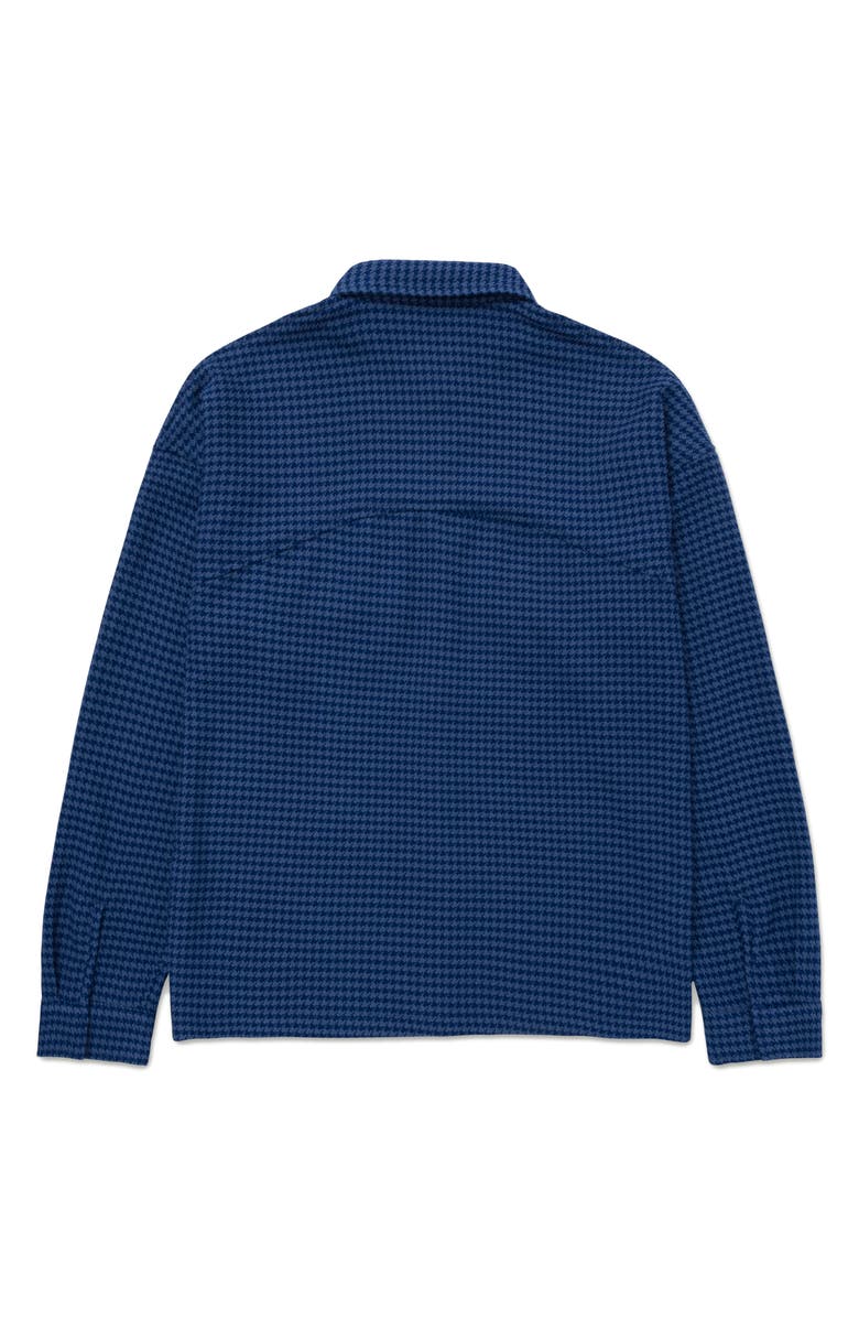 HONOR THE GIFT HTG Embroidered Logo Houndstooth Shirt Jacket, Alternate, color, 