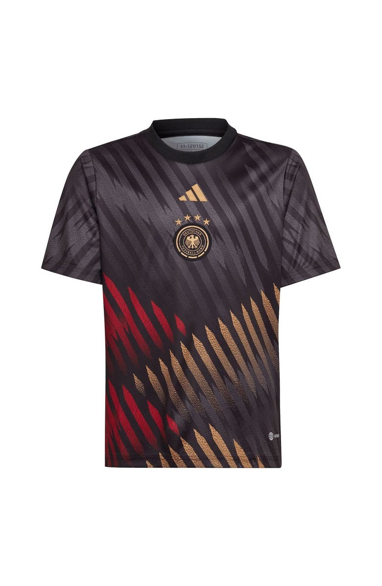 adidas Youth adidas Black Germany National Team 2022/23 Away Pre-Match Top, Alternate, color, 