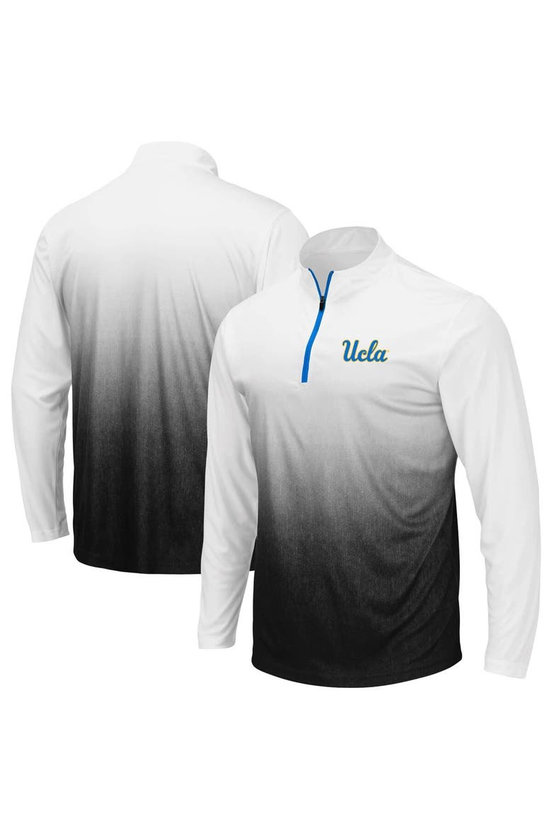 Men's Colosseum Gray UCLA Bruins Magic Team Logo Quarter-Zip Jacket, Alternate, color, Gray