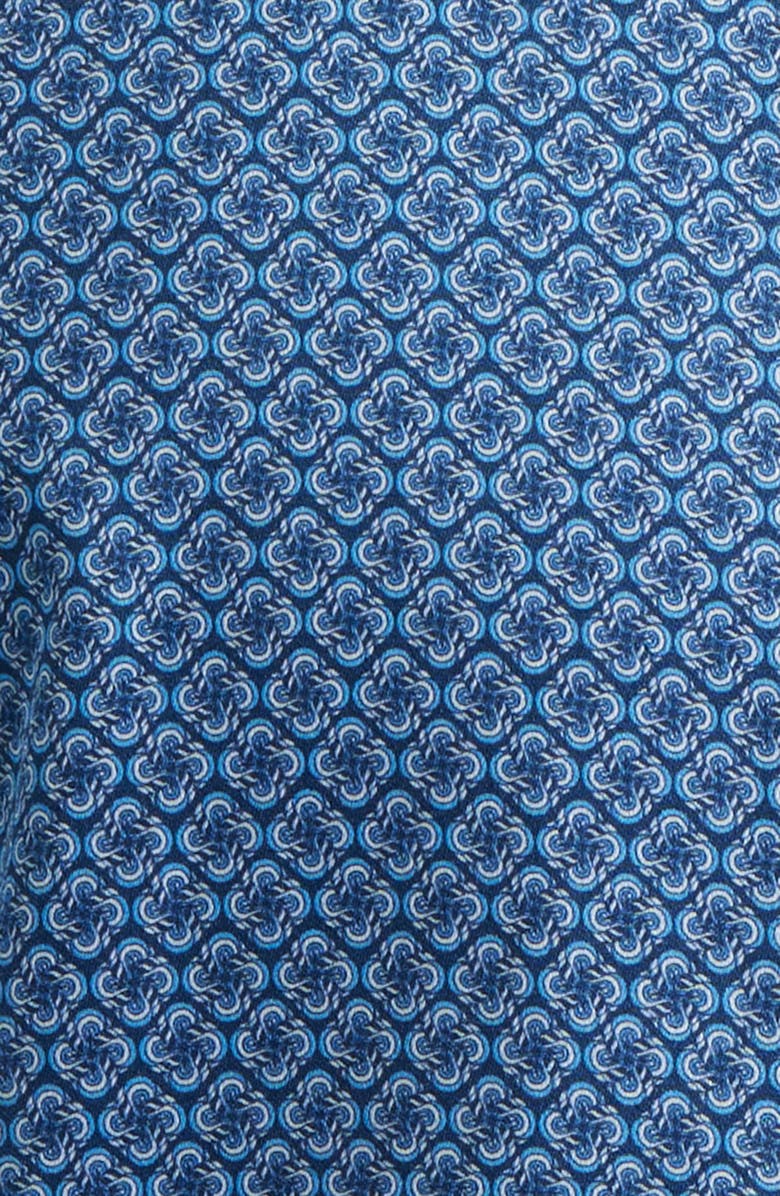 Bugatchi Julian Shaped Fit Cotton Button-Up Shirt, Alternate, color, Navy