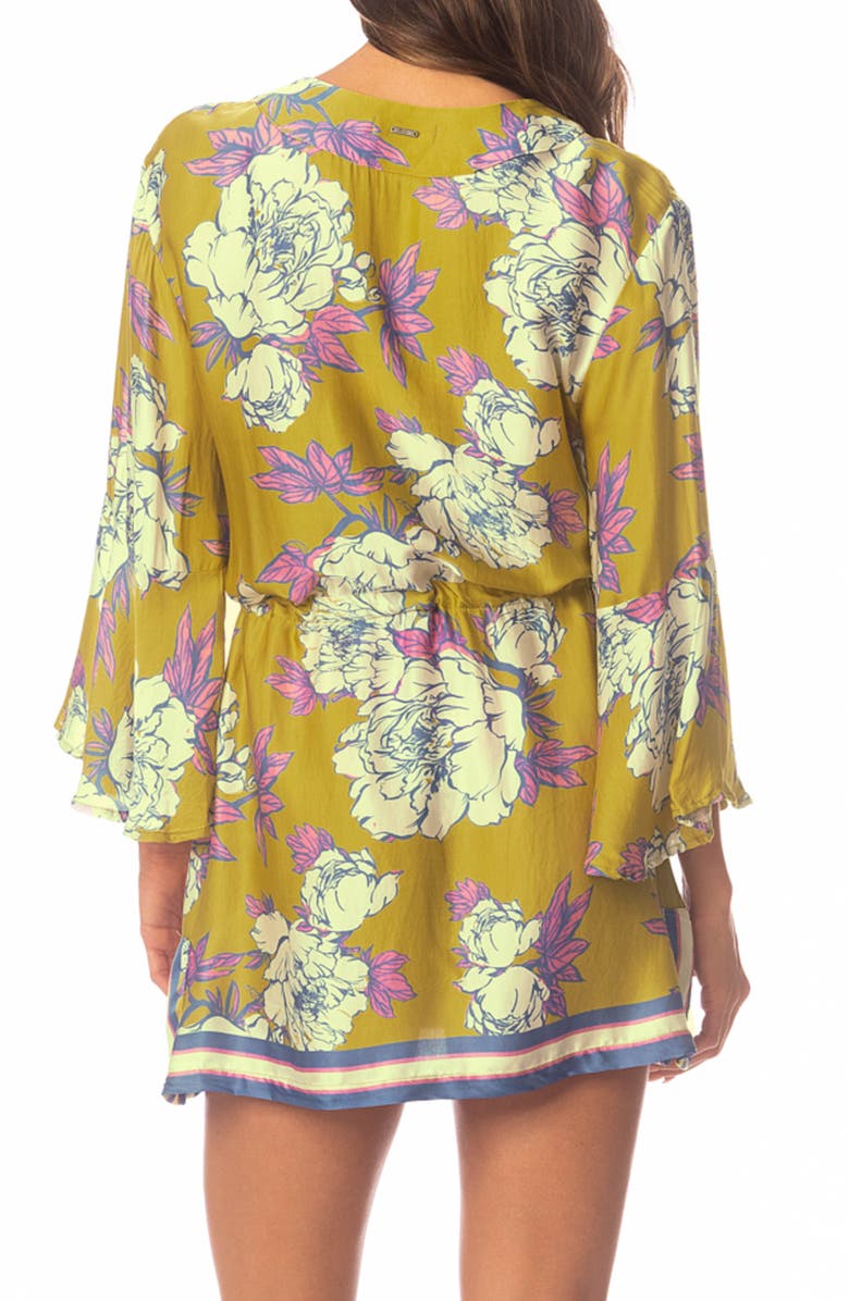 Maaji Olive Fiore Joypop Cover-Up Dress, Alternate, color, Green