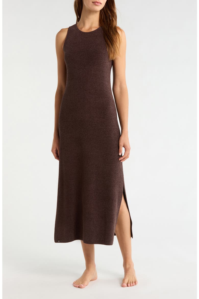 CozyChic Ultra Lite® Racerback Rib Sweater Dress, Main, color, UMBER