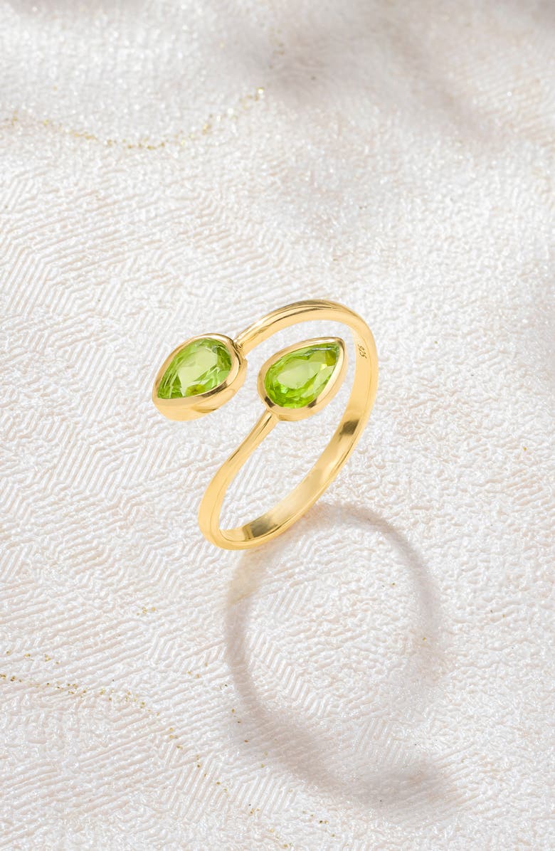 YS GEMS Gemstone Bypass Ring, Alternate, color, Green