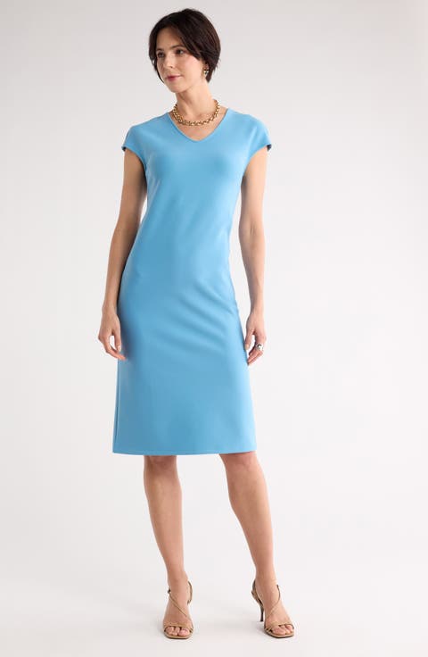 V-Neck Shift Dress