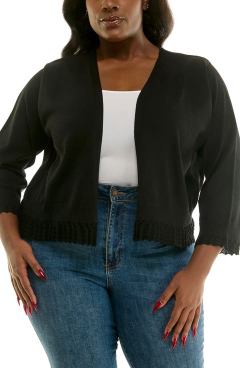 Scalloped Lace Trim Bolero