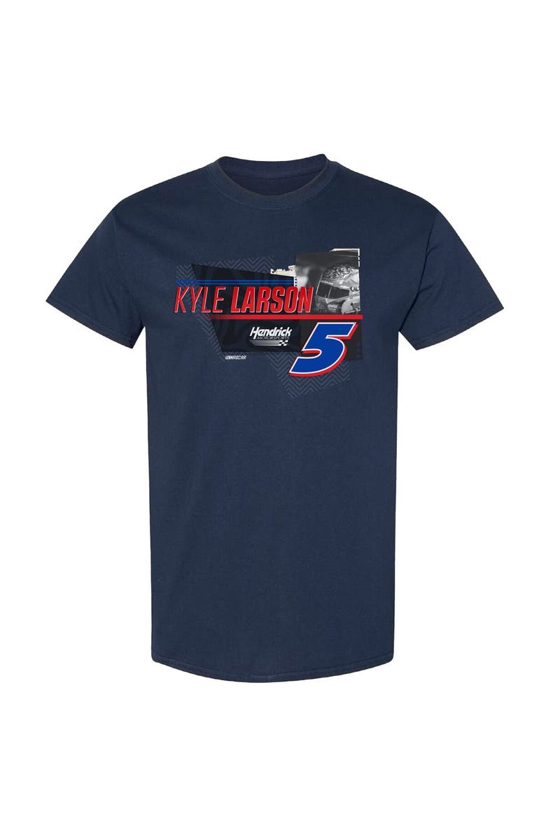 HENDRICK MOTORSPORTS TEAM COLLECTION Men's Hendrick Motorsports Team Collection Navy Kyle Larson HendrickCars.com Car T-Shirt, Alternate, color,