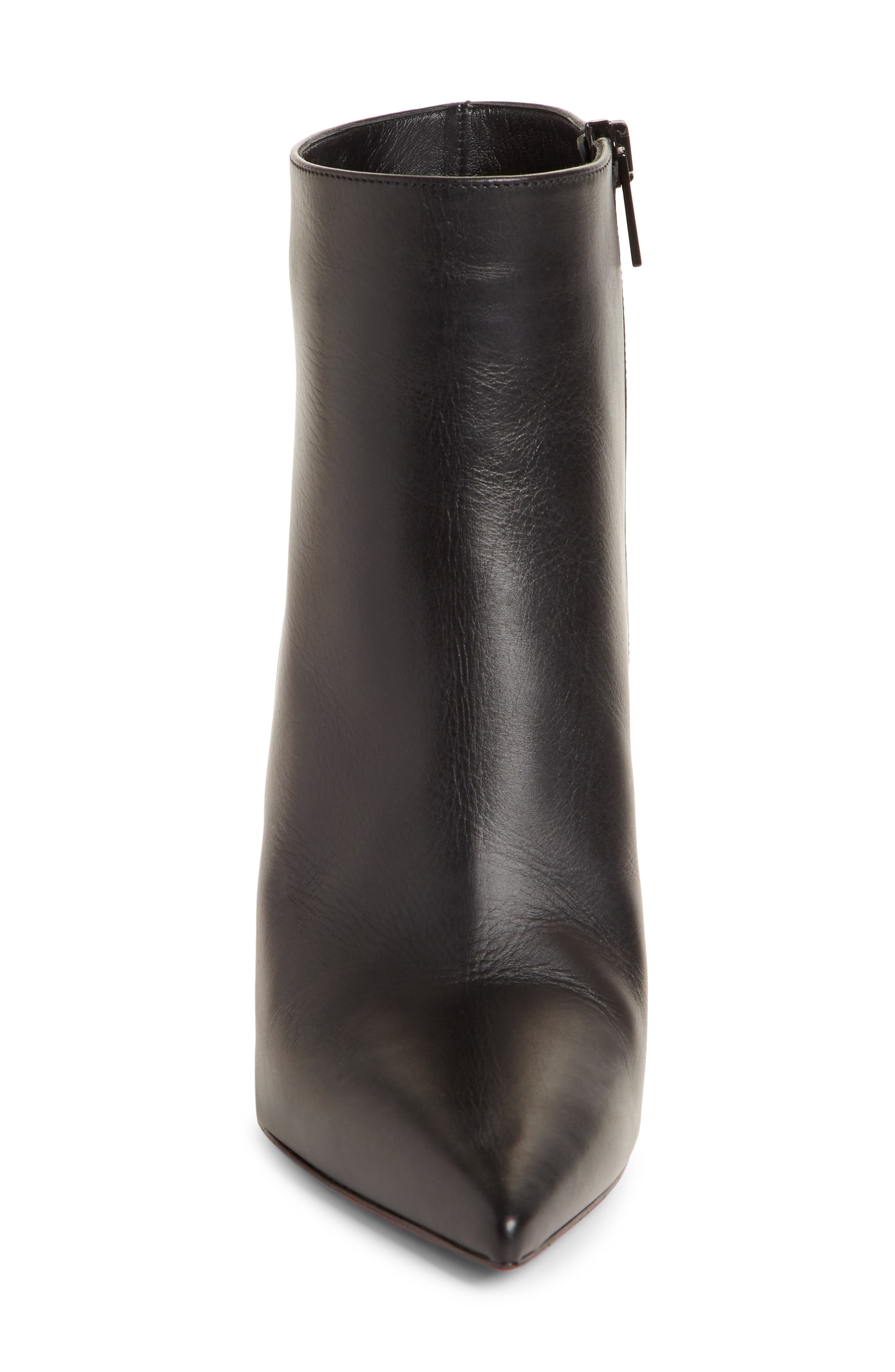 Christian Louboutin So Kate Pointed Toe Bootie, Alternate, color, Black Leather
