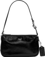 COACH Plaza 18 Leather Baguette Bag
