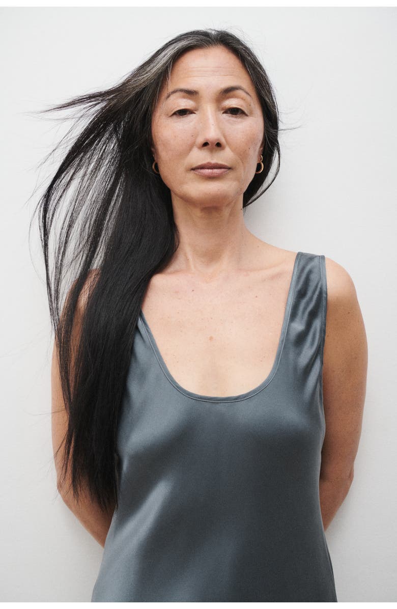 SILK LAUNDRY Scoop Neck Dress, Alternate, color, 