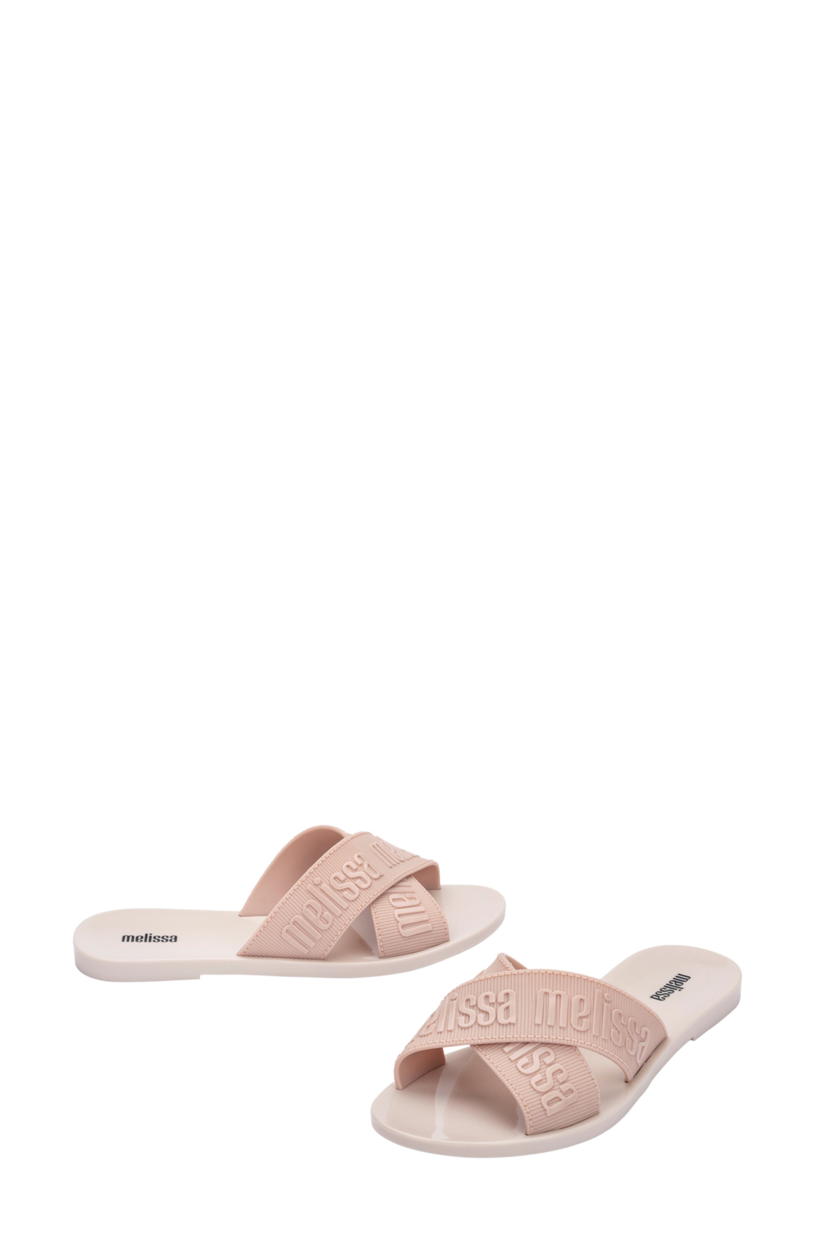 Melissa Lover Slide Sandal, Alternate, color, Beige/ Pink