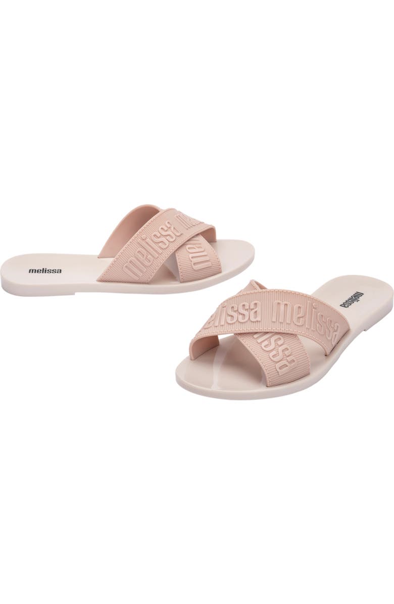 Melissa Lover Slide Sandal, Alternate, color, Beige/ Pink