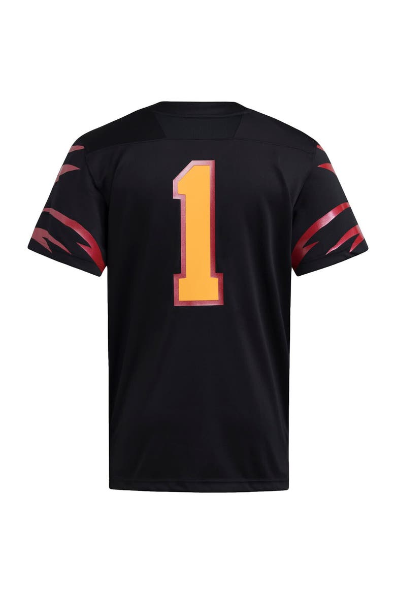 Men's adidas Black Grambling Tigers Premier Strategy Jersey, Alternate, color, Black