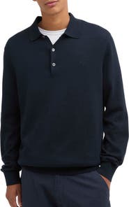 Barbour Long Sleeve Cotton Polo