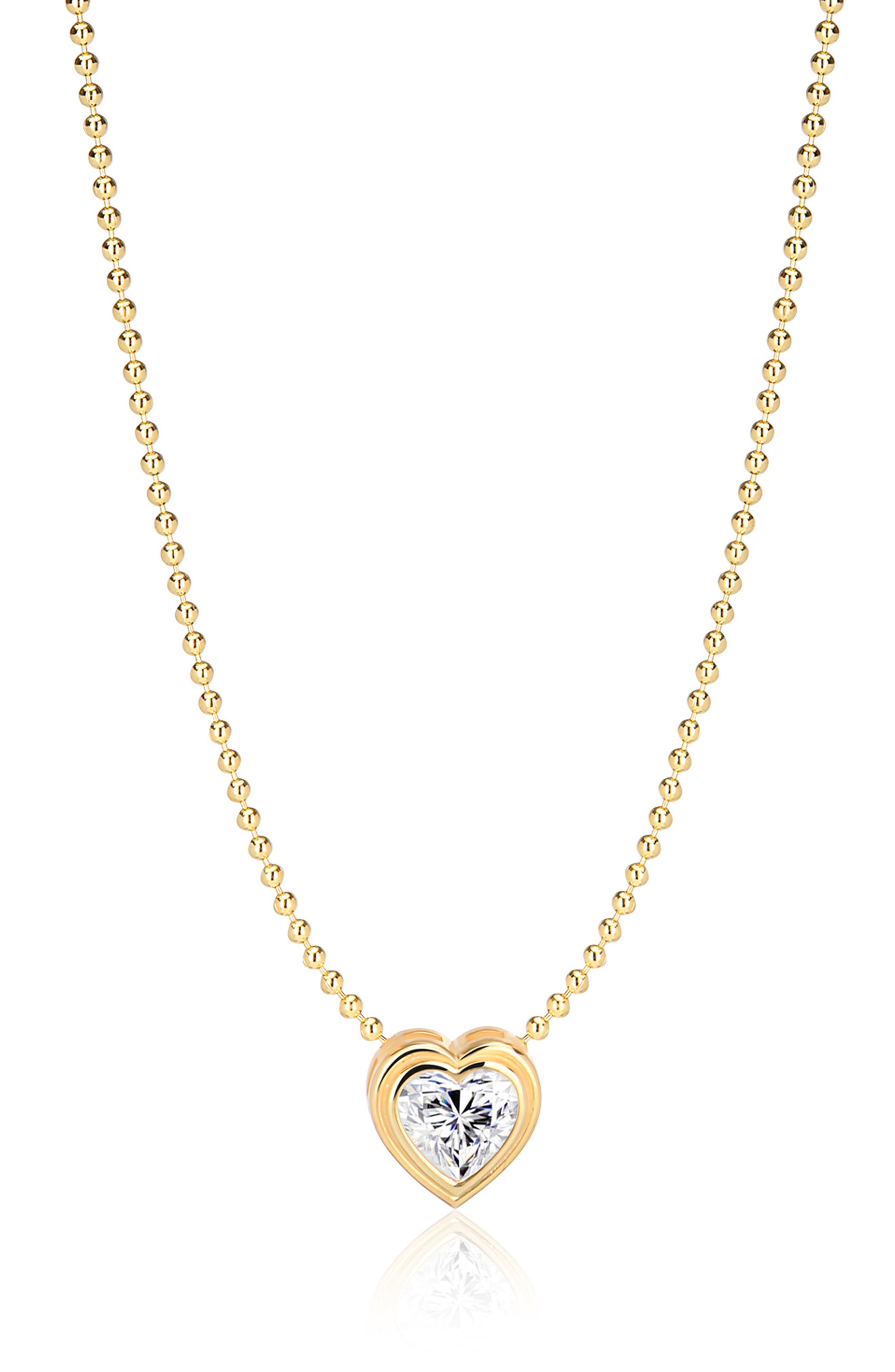GABI RIELLE Radiant Love CZ Pendant Necklace