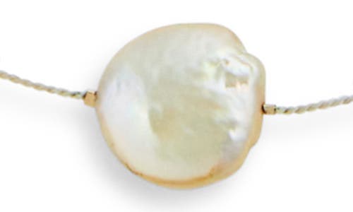 Isshi Desnuda Pearl Station Necklace In Shimmer