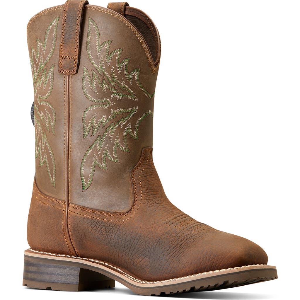 Ariat Hybrid Ranchway Western Boot In Brown