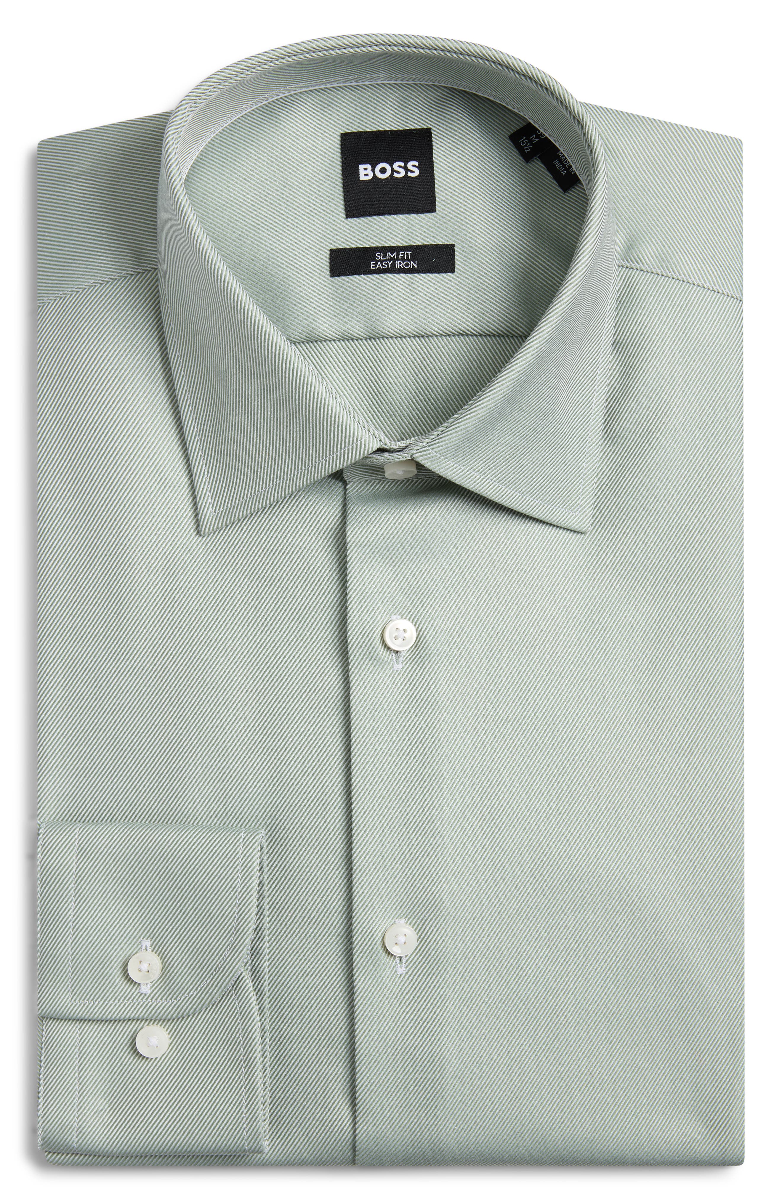 BOSS Hank Slim Fit Easy Iron Button Up Shirt (Men) | Nordstrom